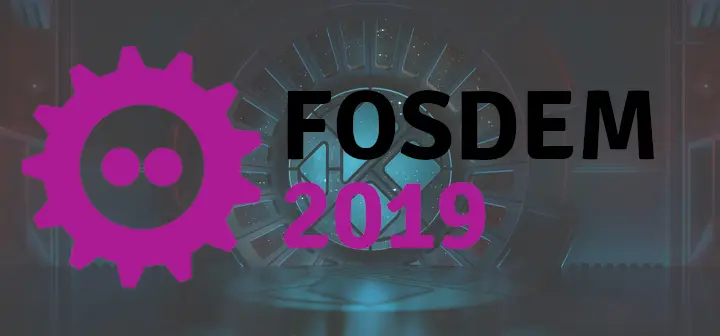 FOSDEM 2019 Logo - with added Kodi